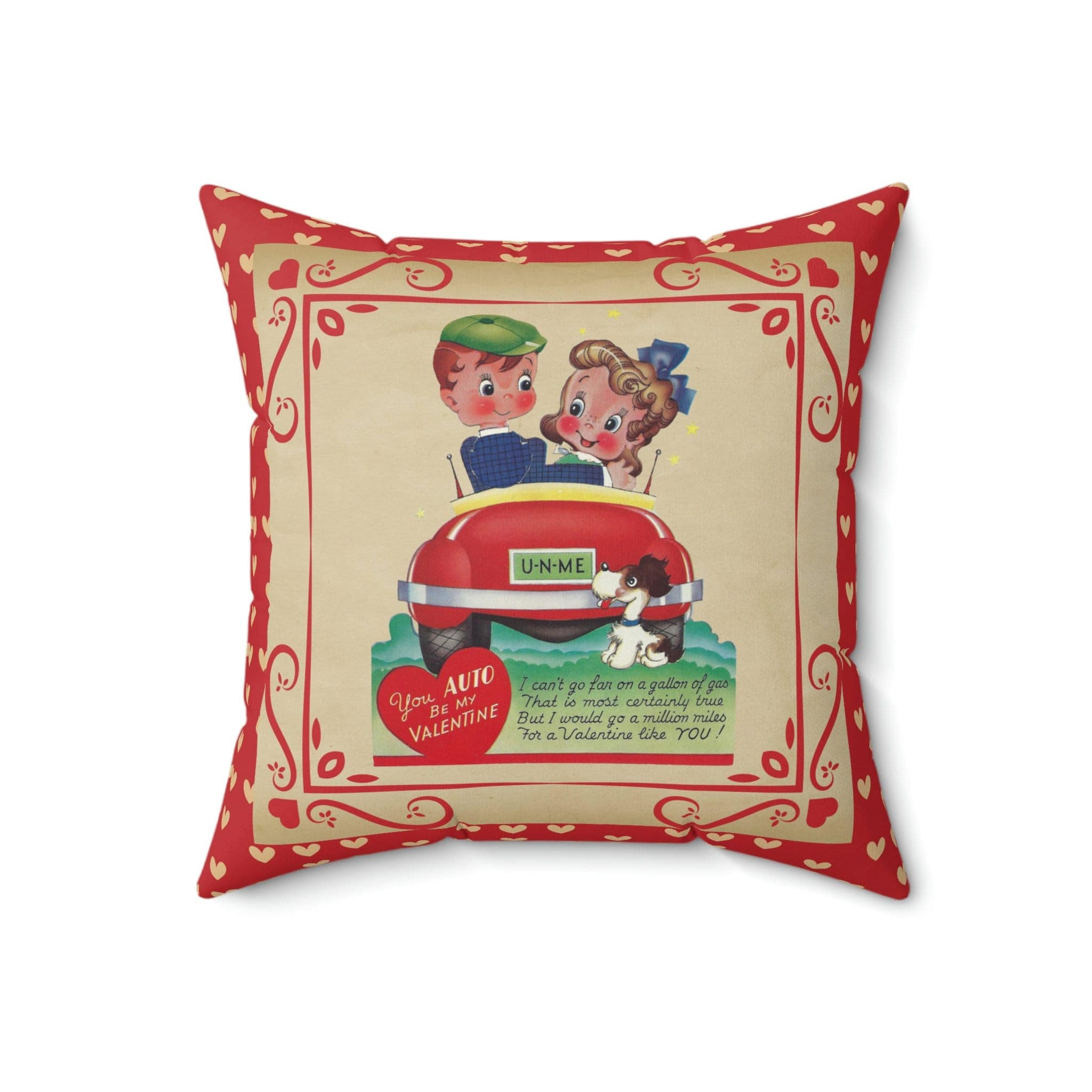 Kate McEnroe New York Vintage Retro Boy and Girl Valentine Throw Pillow CoverThrow Pillow Covers30357875857957705665