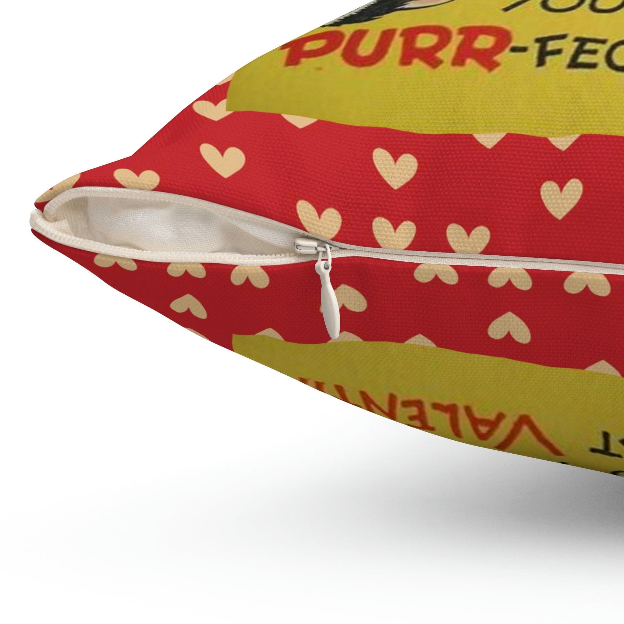 Kate McEnroe New York Vintage Retro Kitschy Kitty Valentine Throw Pillow CoverThrow Pillow Covers27250651806444615463