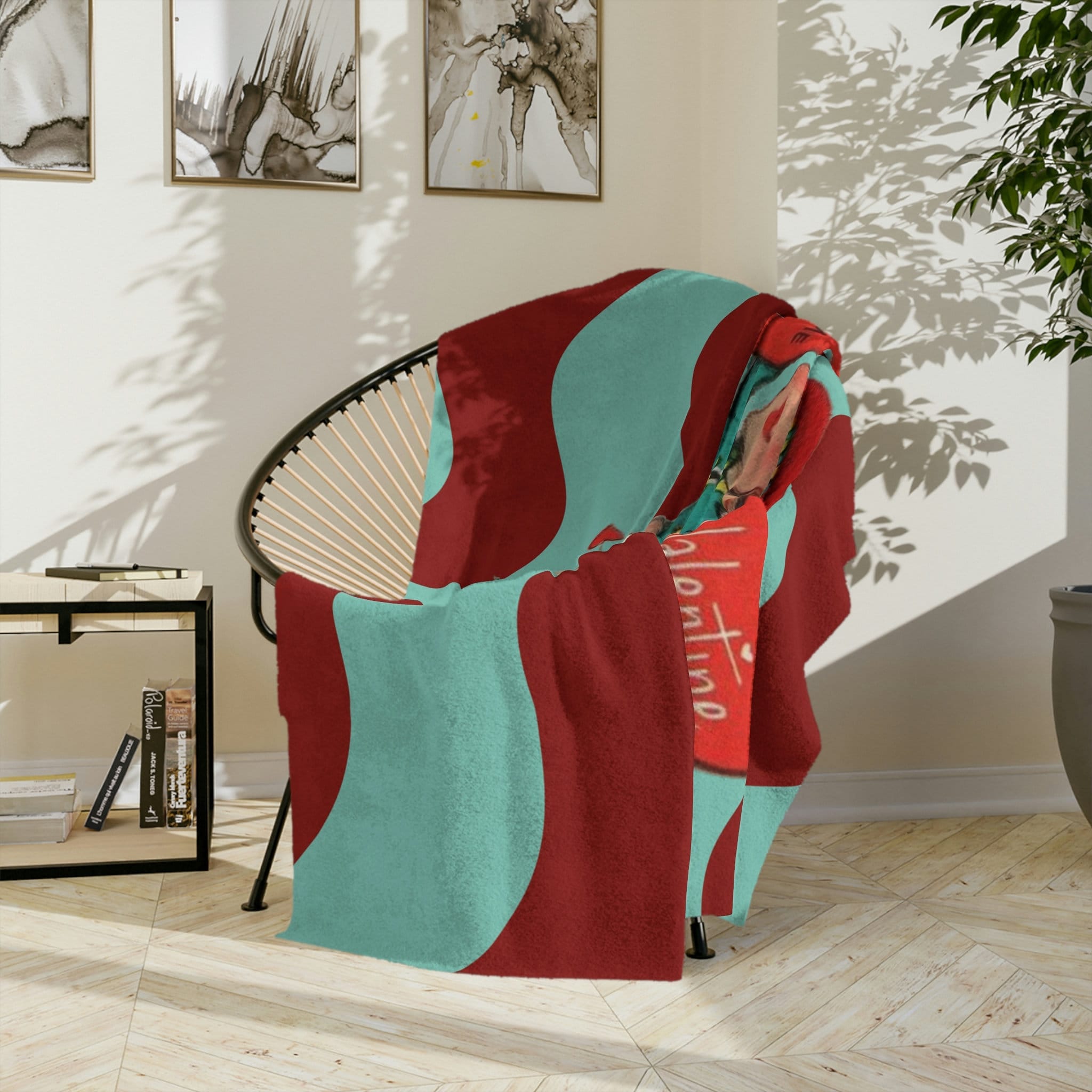 Kate McEnroe New York Vintage Skater Girl Valentine Throw BlanketBlankets23092178185537565775