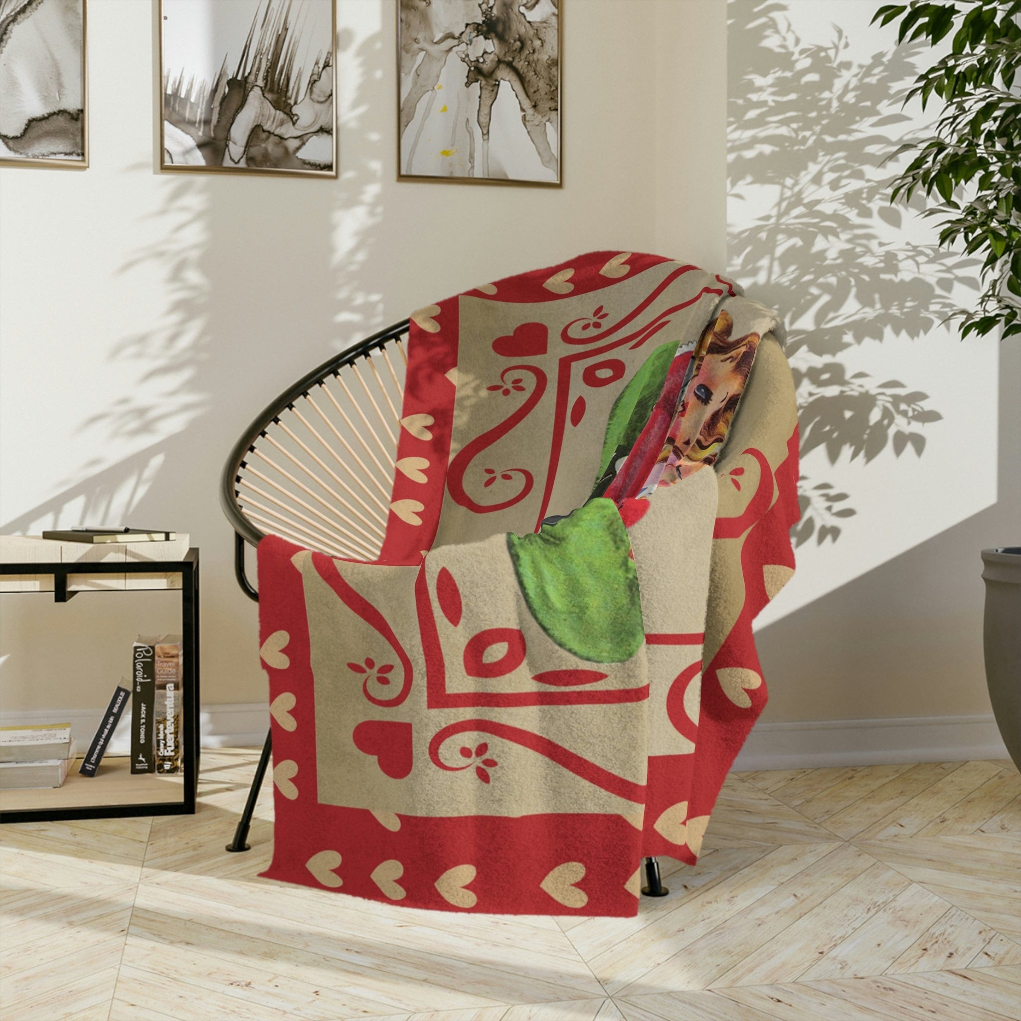 Kate McEnroe New York Vintage Valentine Throw BlanketBlanketsB20 - VAL - MIN - 4X3