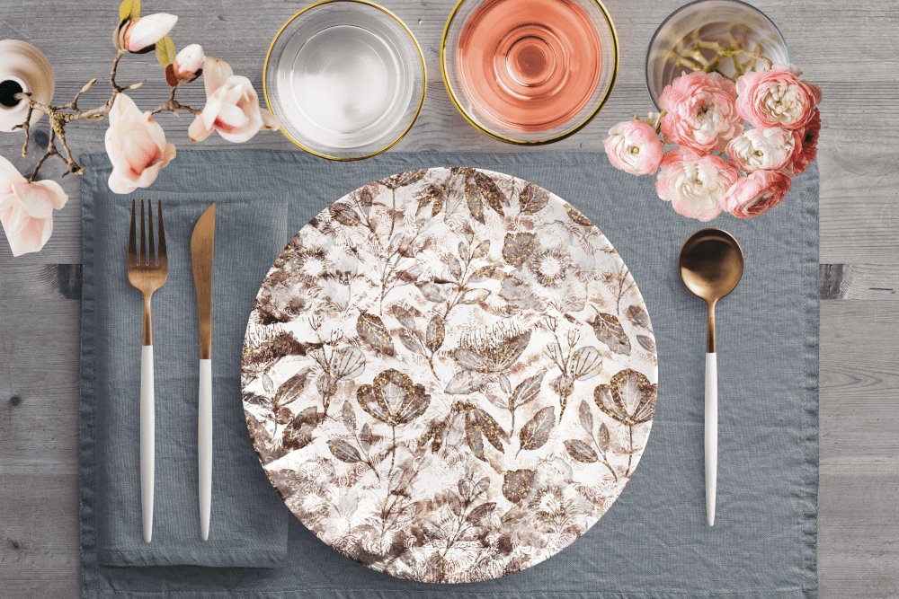 Kate McEnroe New York Vintage Wild Flowers Dinner PlatesPlates9820SINGLE