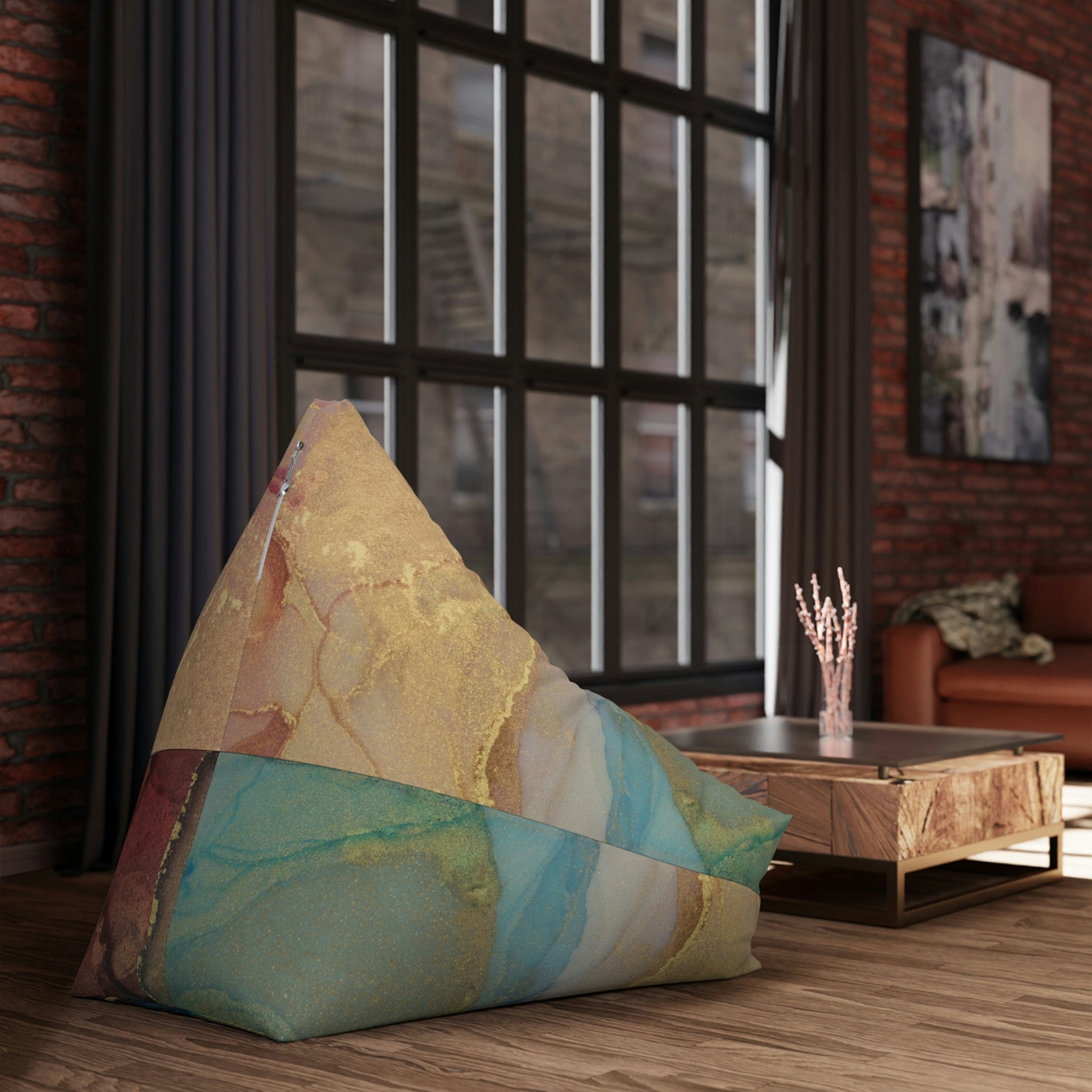 Kate McEnroe New York Watercolor Marble Abstract Art Print Bean Bag Chair CoverBean Bag Chair Covers23193586879366235548