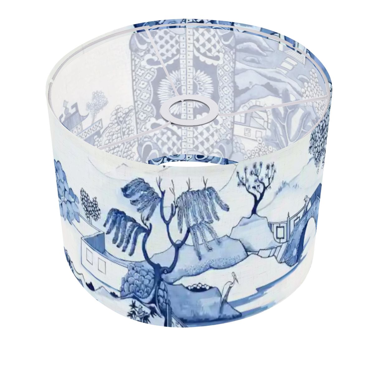 Blue Willow Chinoiserie Lamp Shade