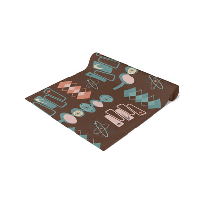 Mid Century Modern Retro Atomic 50s Table Runner