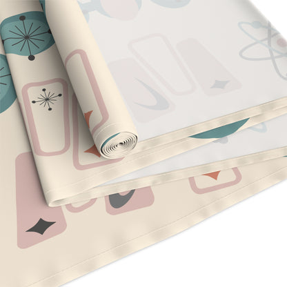 Atomic 1950s Mid Century Modern Retro Table Runner