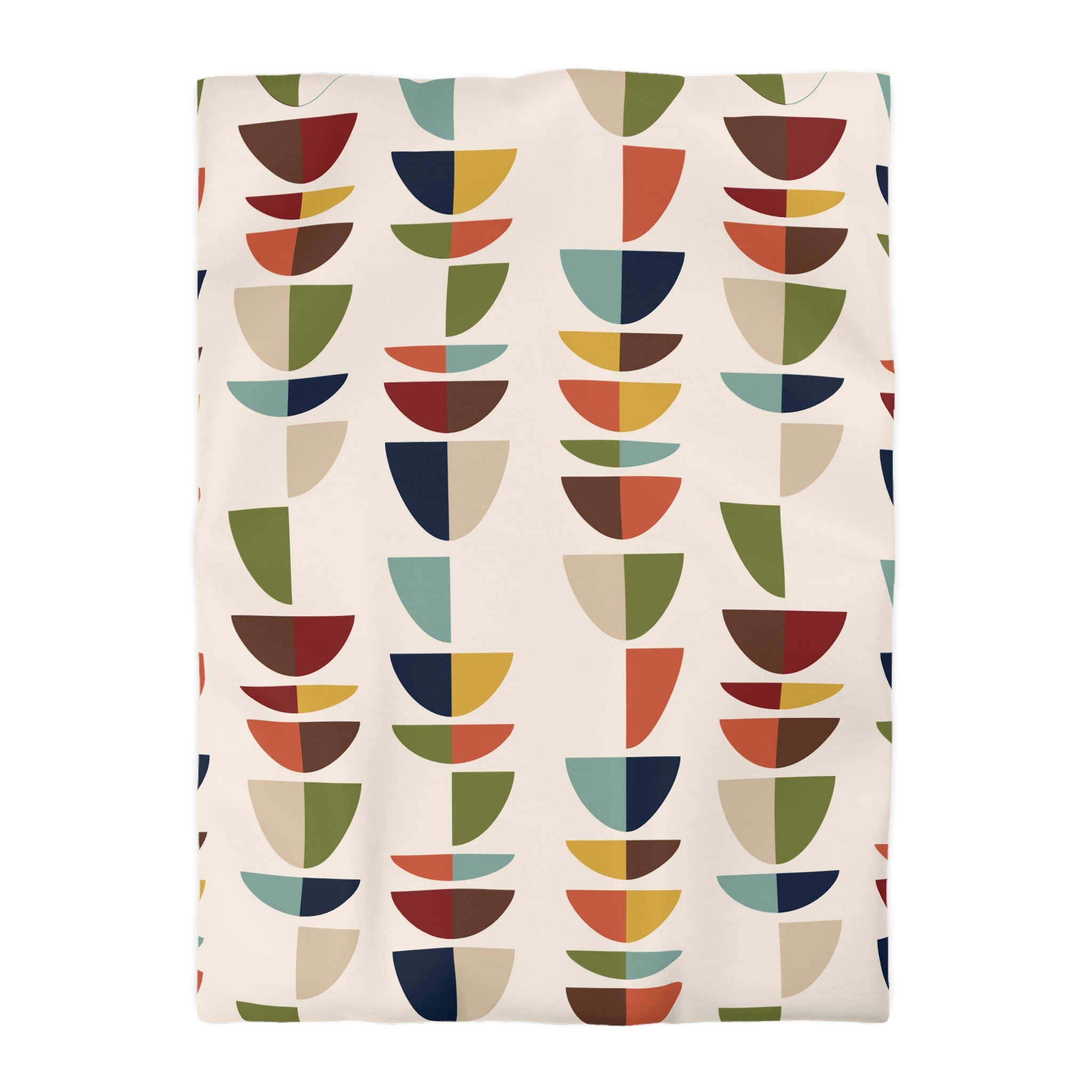 Mid Century Modern Retro Geometric Abstract MCM Duvet Cover