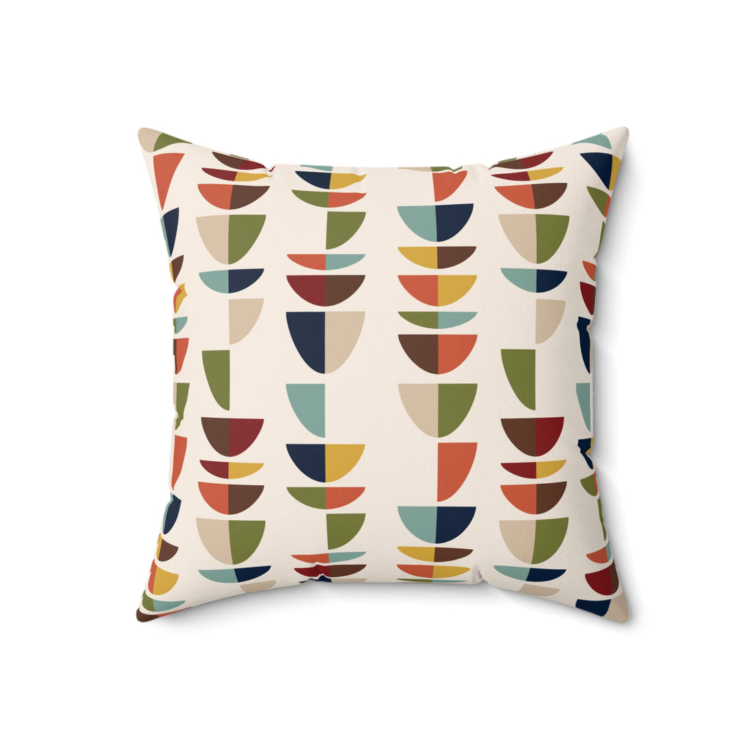 Mid Century Modern Retro Geometric Abstract MCM Throw Pillow
