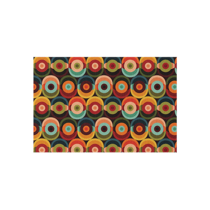 Groovy Retro Orb Mid Century Modern Outdoor Rug