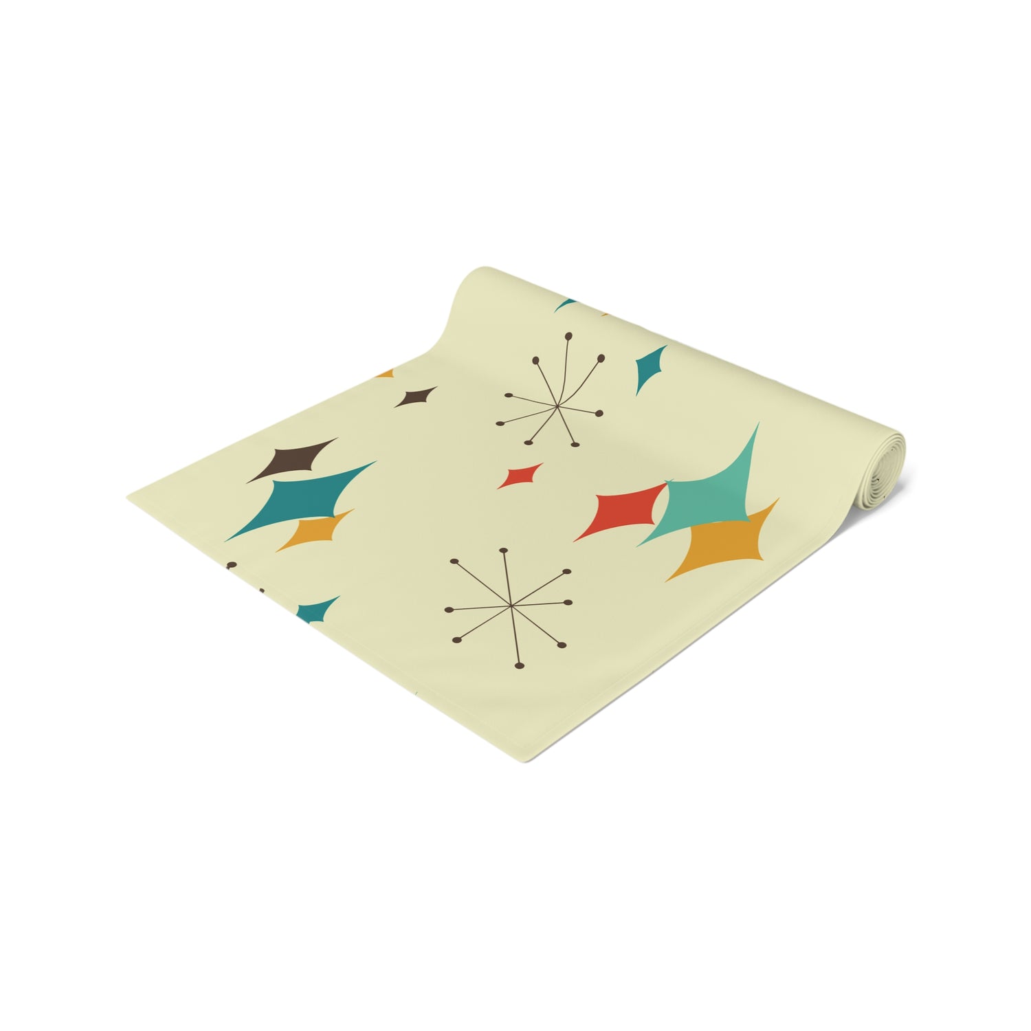 Mid Century Modern Atomic Diamond Starburst Table Runner
