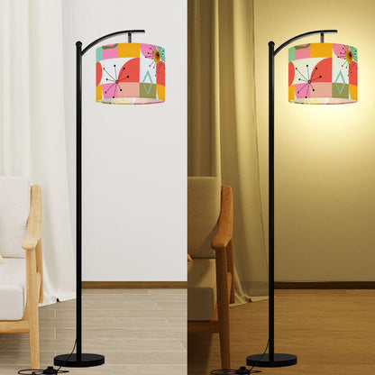 Atomic Starburst Abstract Mid Century Modern Retro Lamp Shade