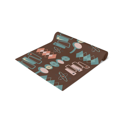 Mid Century Modern Retro Atomic 50s Table Runner