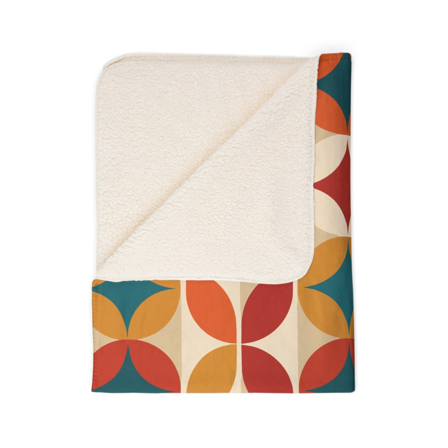 Groovy 70s Mod Geometric Mid Century Modern Throw Blanket