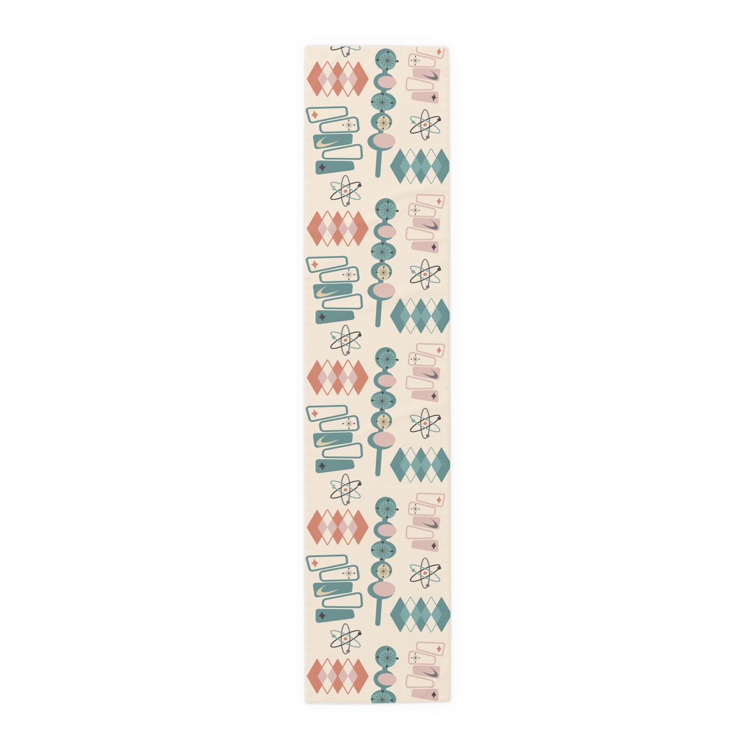 Atomic 1950s Mid Century Modern Retro Table Runner