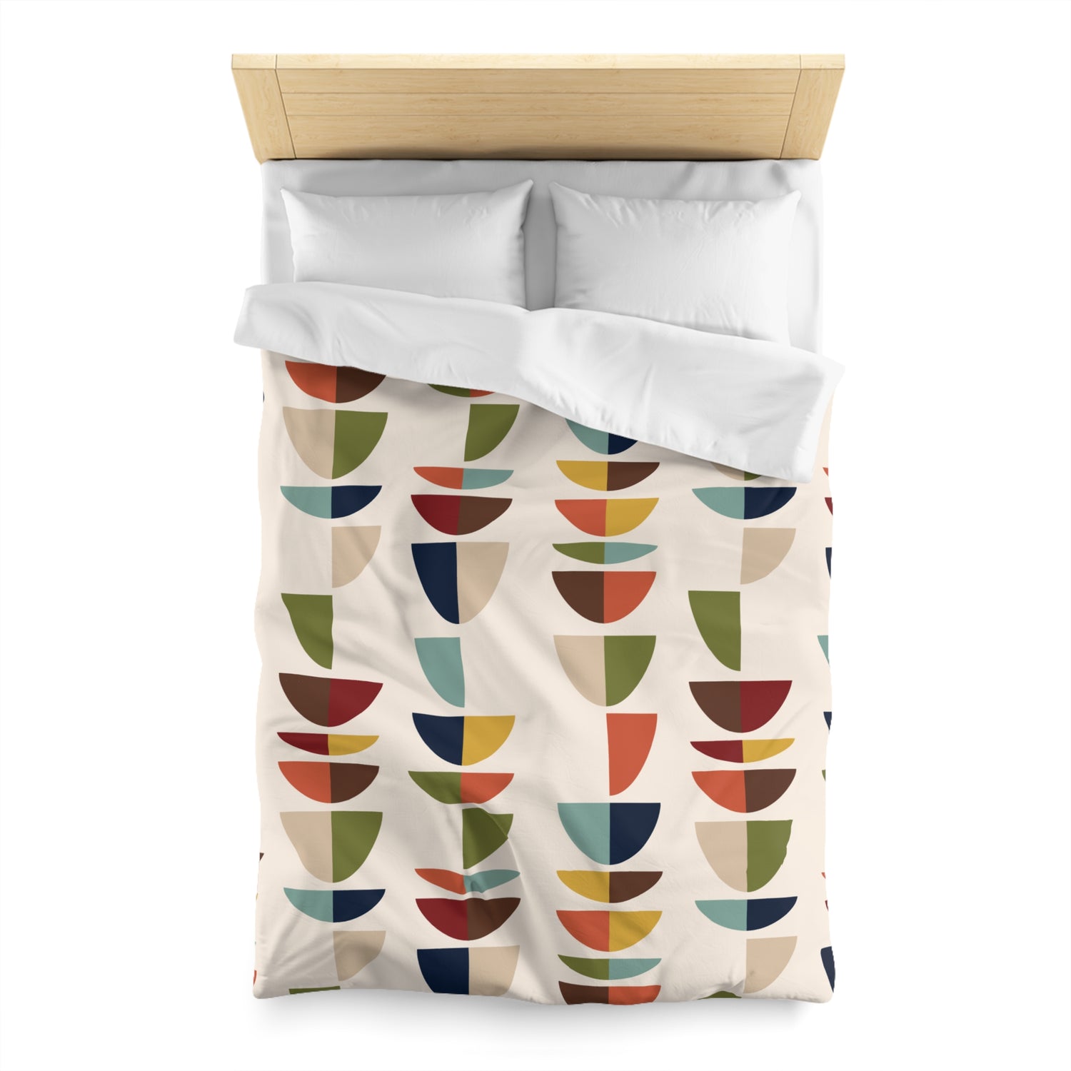 Mid Century Modern Retro Geometric Abstract MCM Duvet Cover