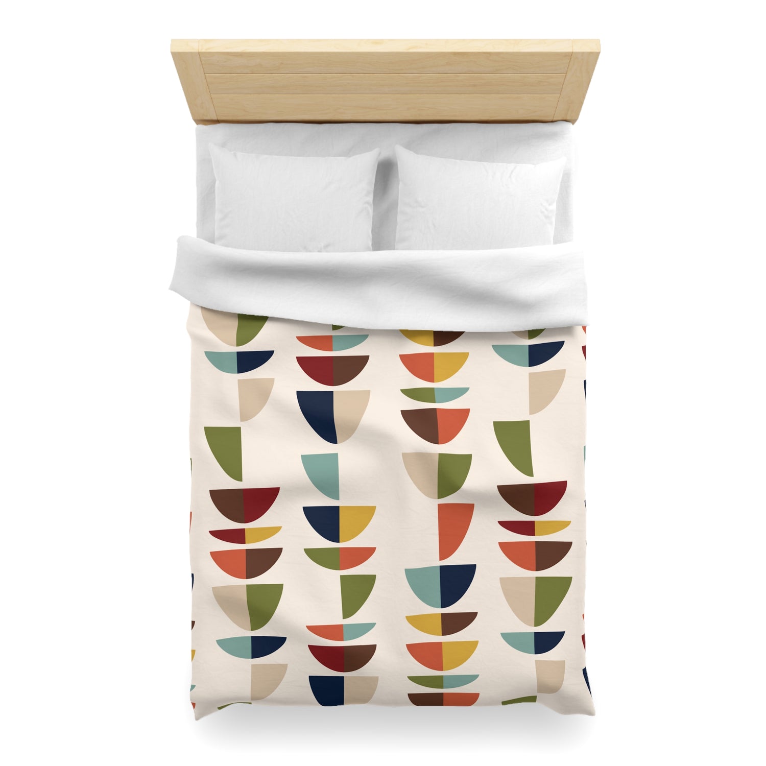 Mid Century Modern Retro Geometric Abstract MCM Duvet Cover