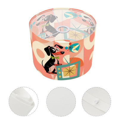 Atomic Doxie Dachshund Retro TV 50s Mid Century Lamp Shade