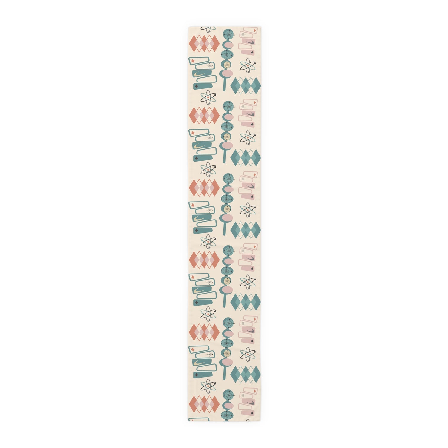 Atomic 1950s Mid Century Modern Retro Table Runner