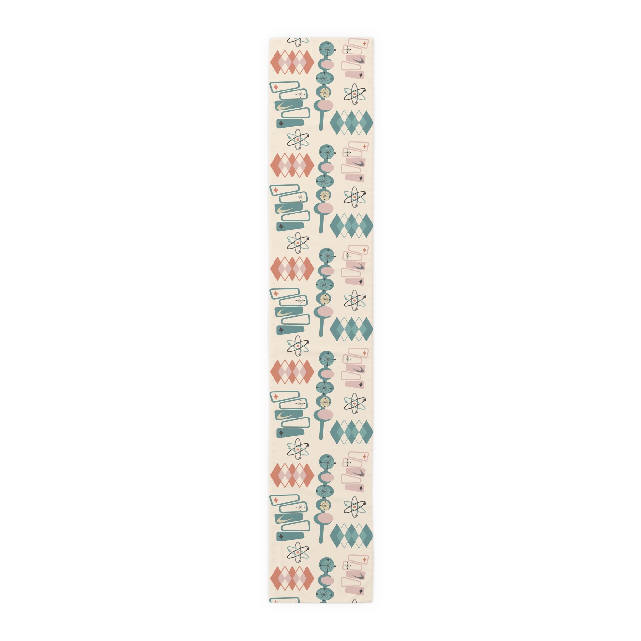 Atomic 1950s Mid Century Modern Retro Table Runner