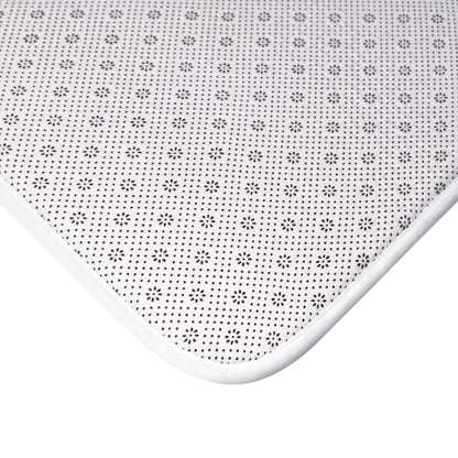 Atomic Cat Bath Mat, Mid Century Modern Retro Geometric Bathroom Rug