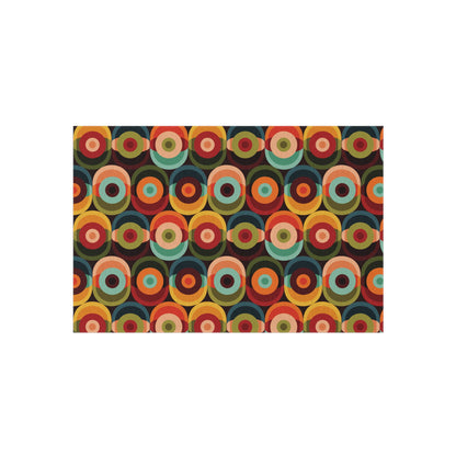 Groovy Retro Orb Mid Century Modern Outdoor Rug