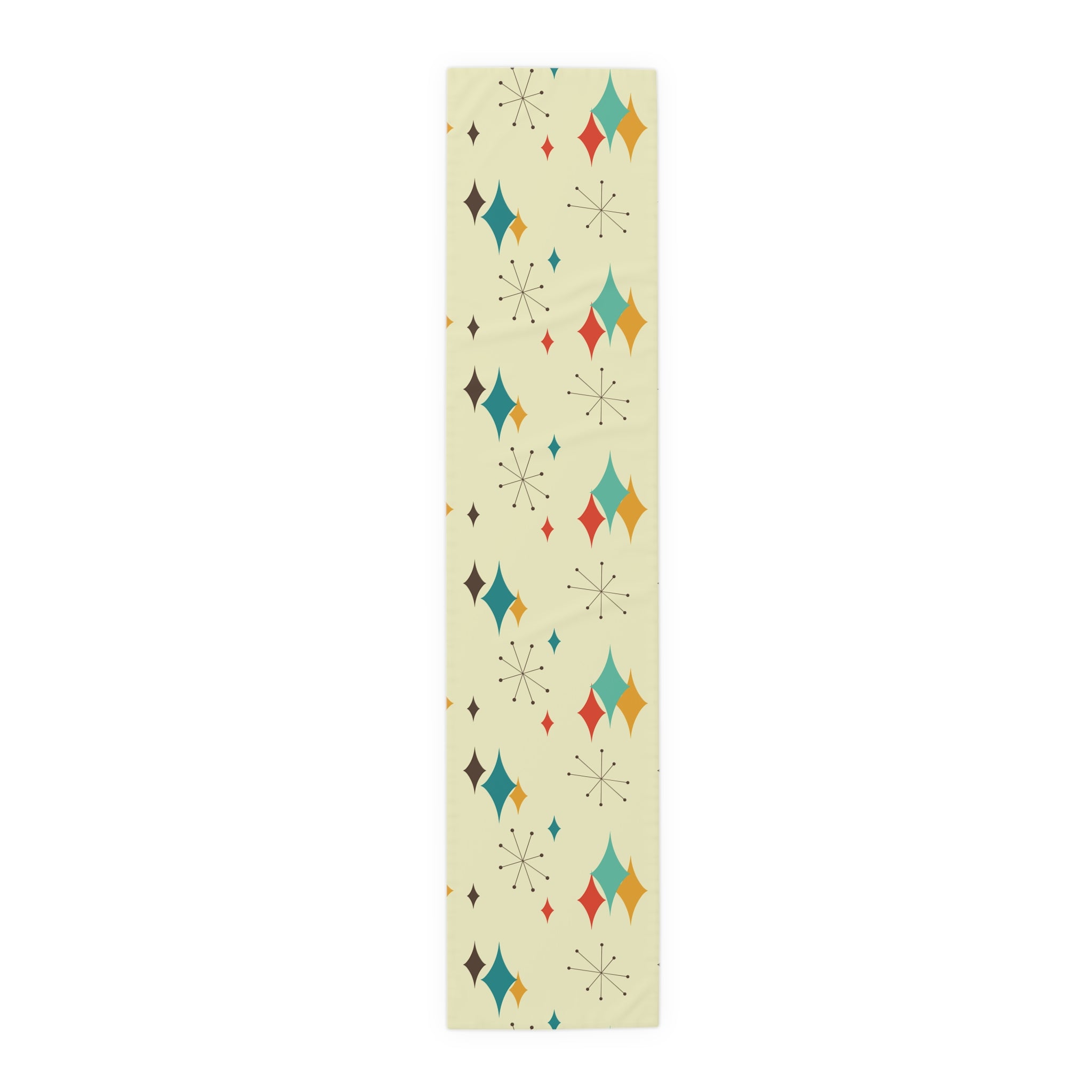 Mid Century Modern Atomic Diamond Starburst Table Runner