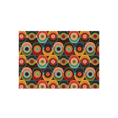 Groovy Retro Orb Mid Century Modern Outdoor Rug
