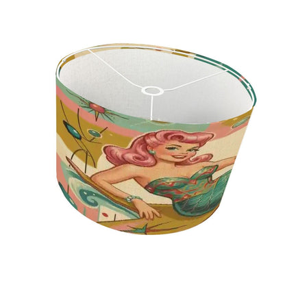 Kitschy 1950s Retro Mermaid Mid Century Modern Lamp Shade