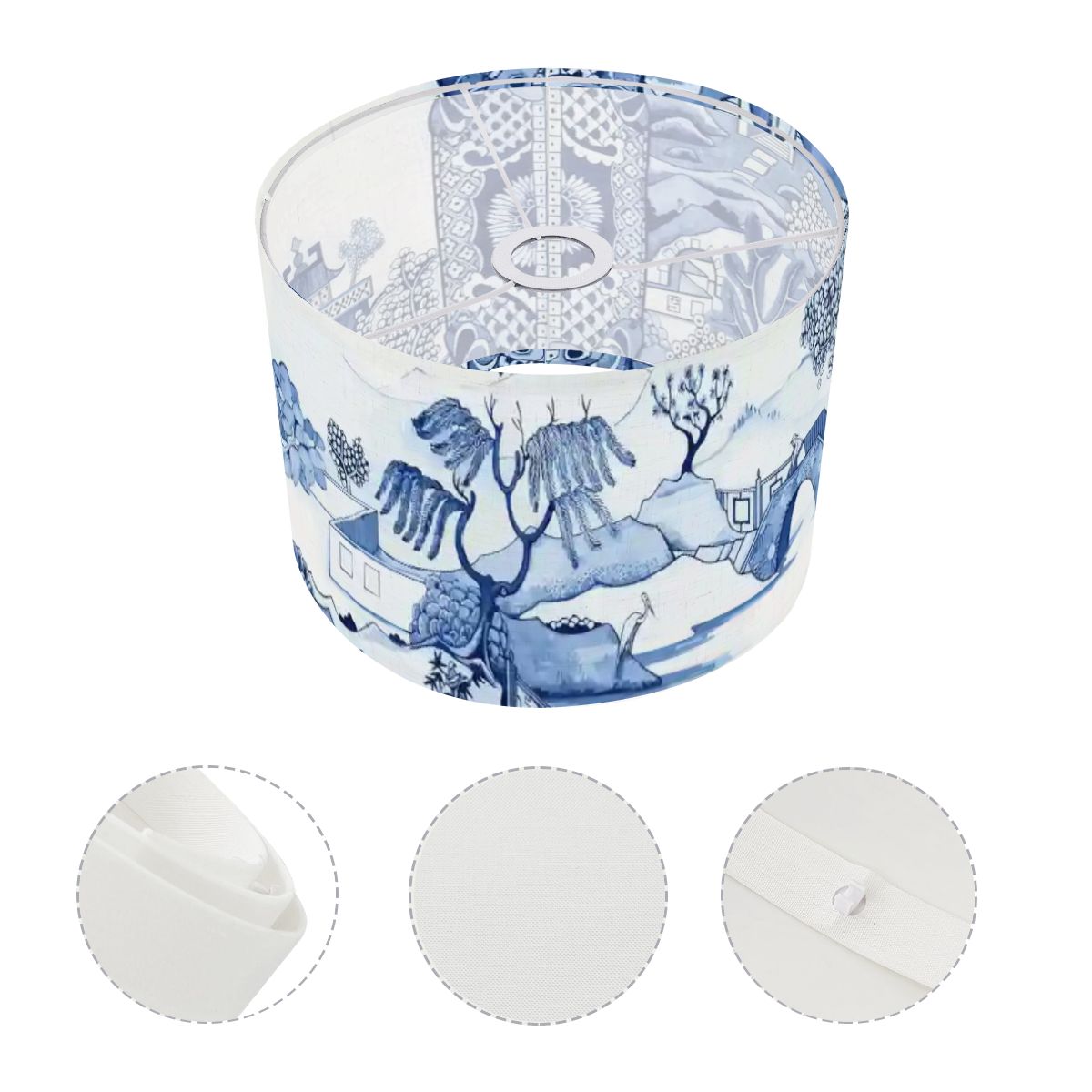 Blue Willow Chinoiserie Lamp Shade