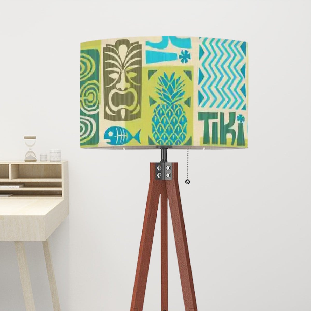 Tiki Polynesian Retro Mid Century Modern Lamp Shade
