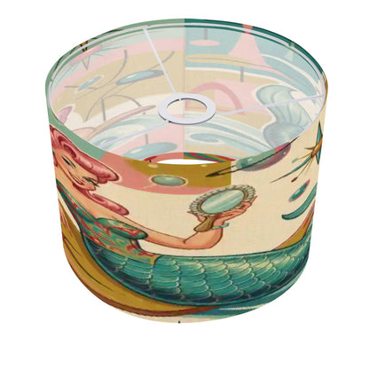 Kitschy 1950s Retro Mermaid Atomic Starburst Lamp Shade