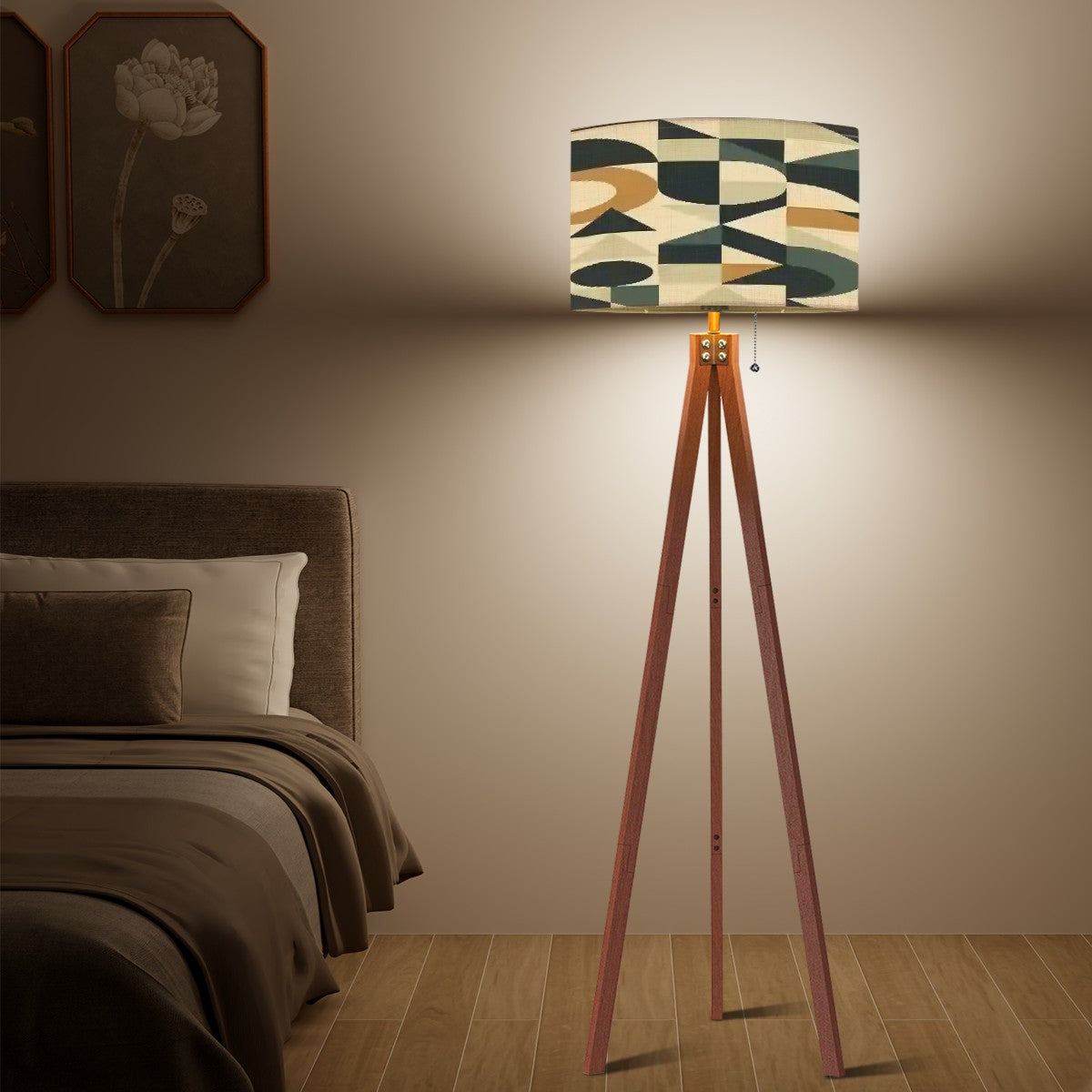 Mid Century Modern Bauhaus Geometric Retro Lamp Shade