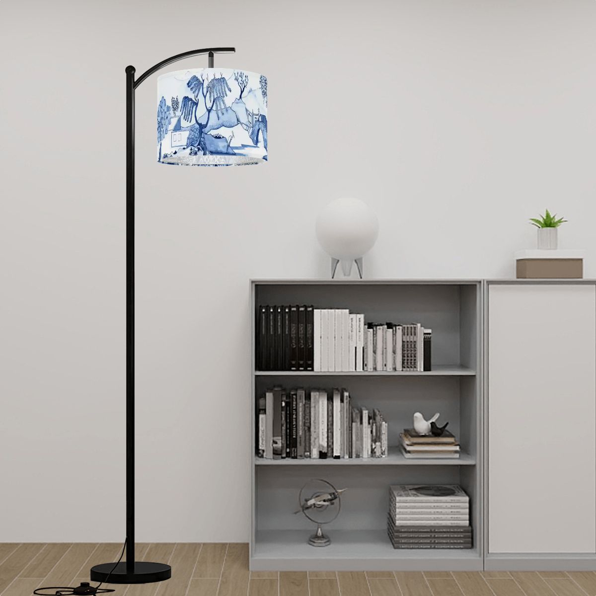 Blue Willow Chinoiserie Lamp Shade