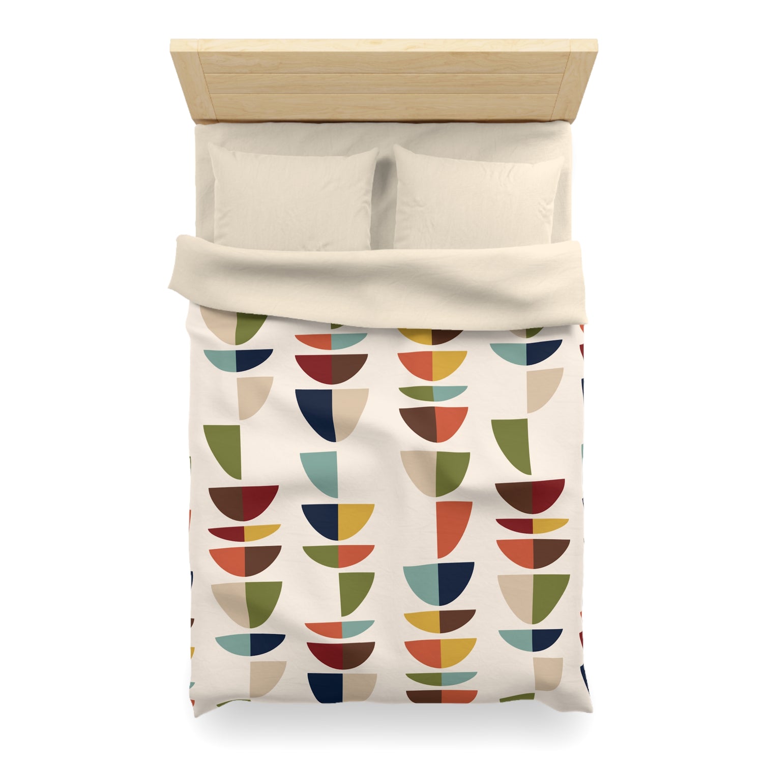 Mid Century Modern Retro Geometric Abstract MCM Duvet Cover