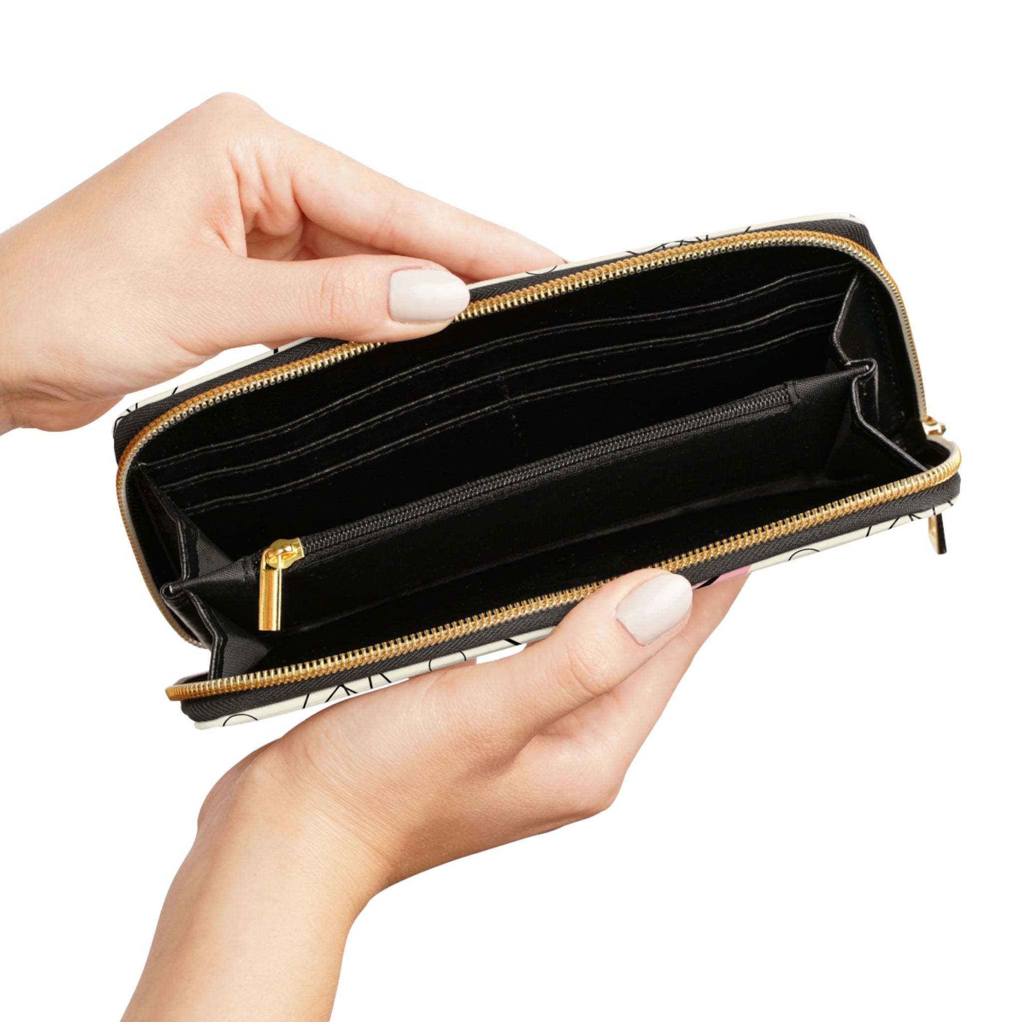 Atomic Cat Kitschy Mid Century Modern Retro 50s Zip Around Wallet