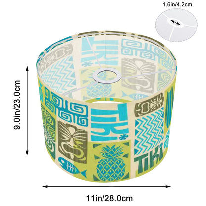 Tropical Tiki Polynesian Lamp Shade, Retro Mid Century Modern Exotica