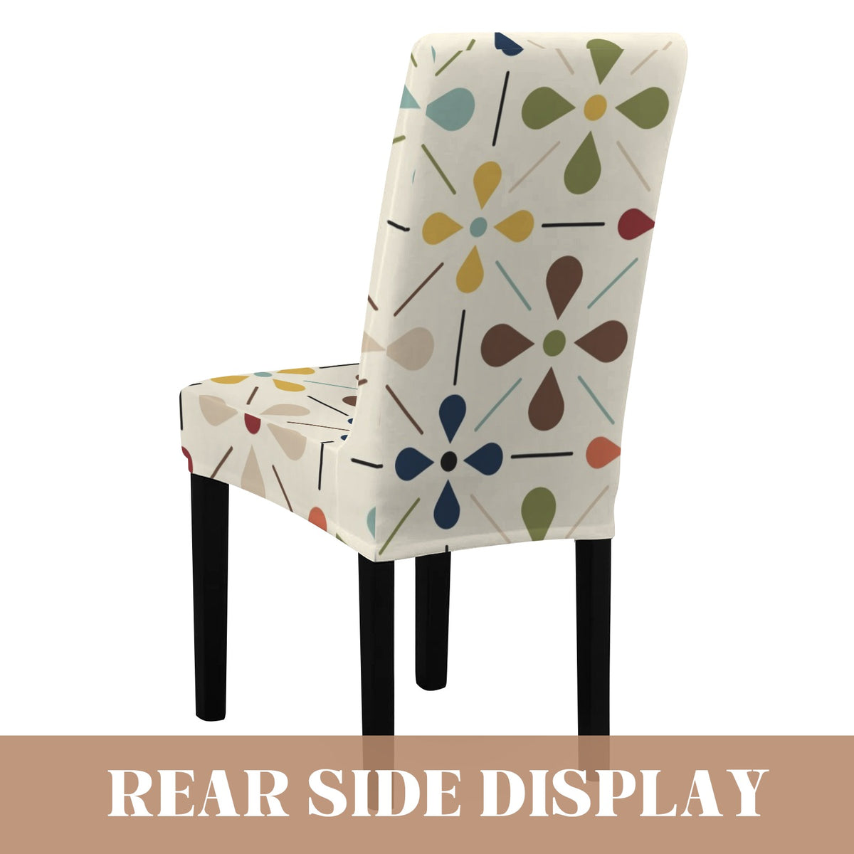 Scandinavian Danish Floral Mid Century Modern Chair Slipcover