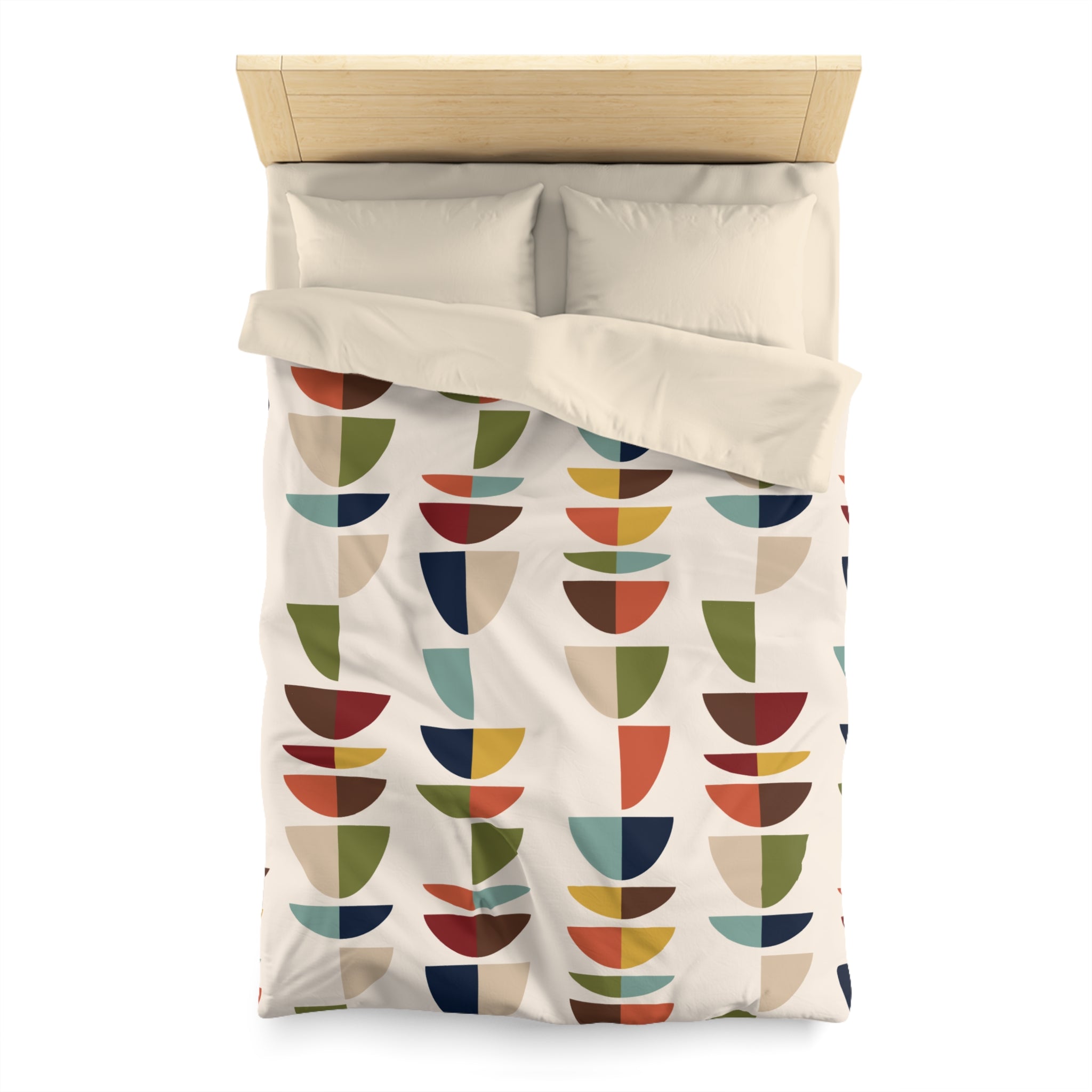 Mid Century Modern Retro Geometric Abstract MCM Duvet Cover