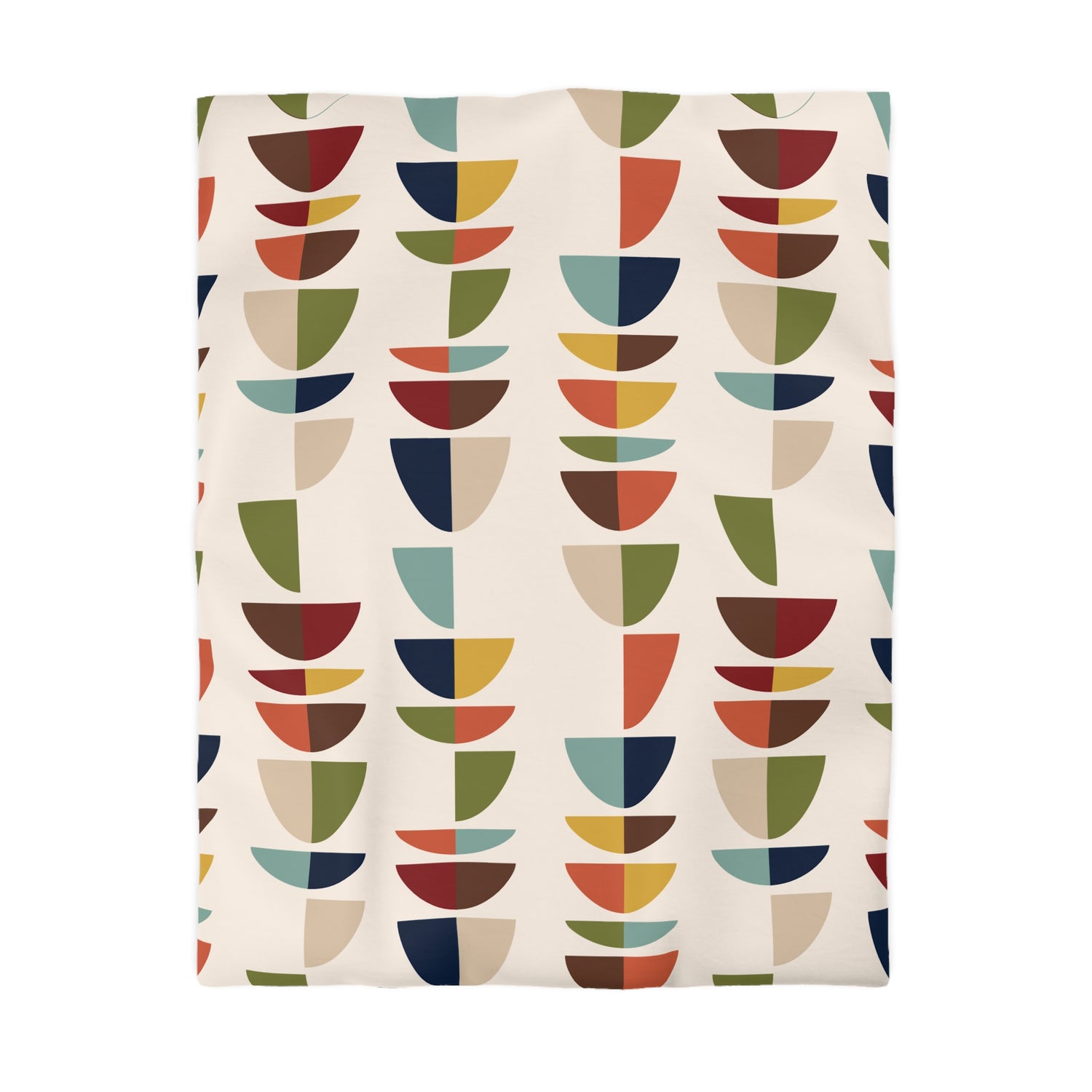Mid Century Modern Retro Geometric Abstract MCM Duvet Cover