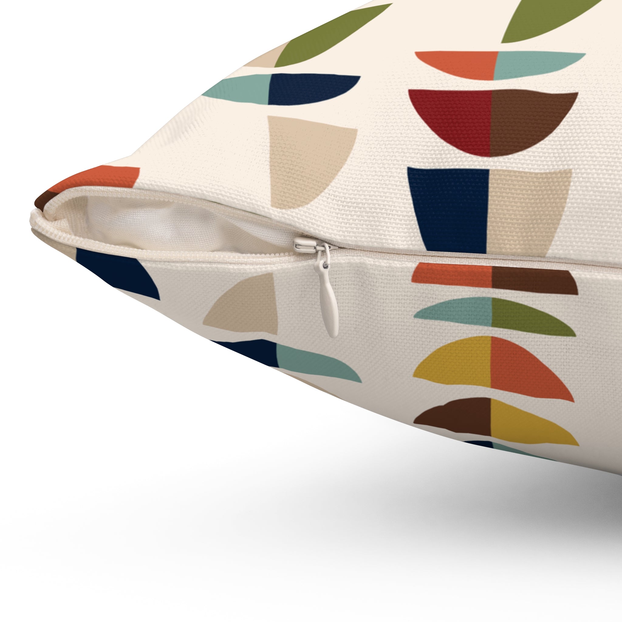 Mid Century Modern Retro Geometric Abstract MCM Throw Pillow