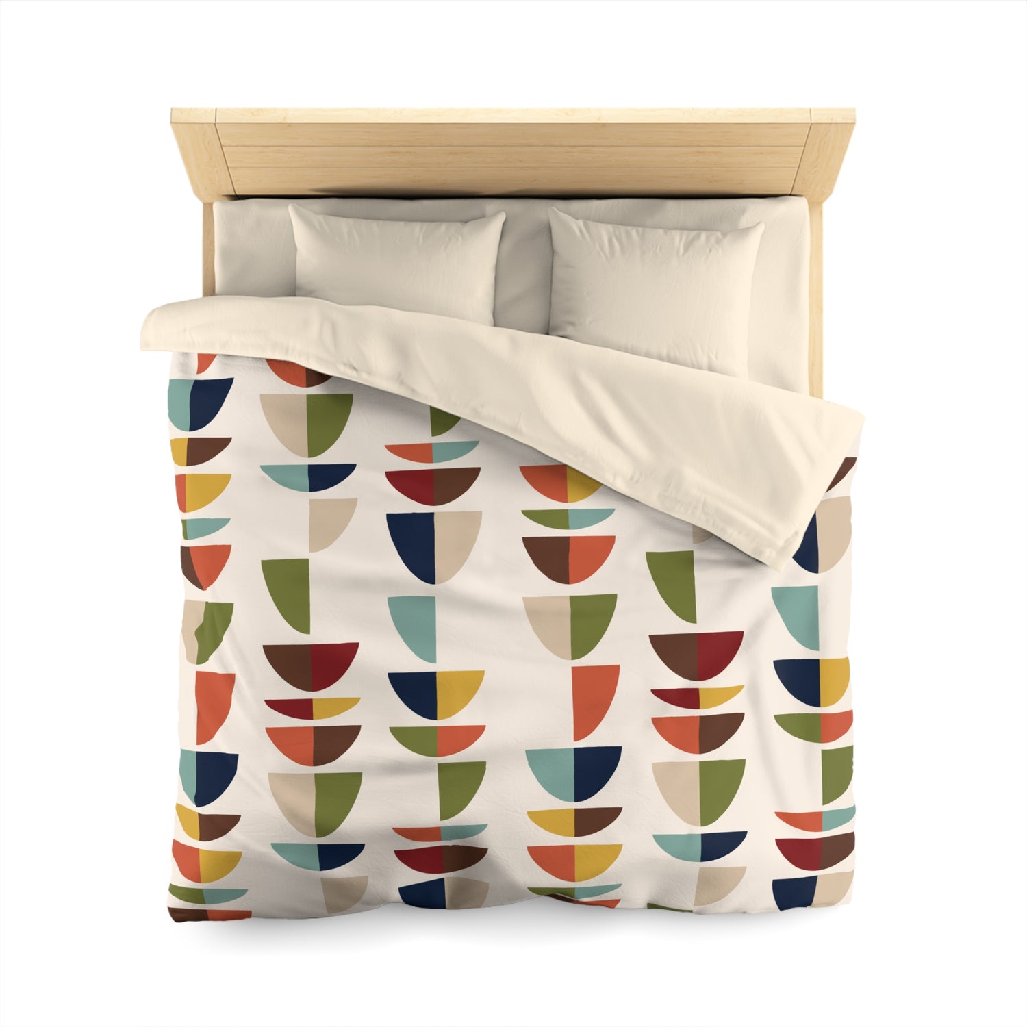 Mid Century Modern Retro Geometric Abstract MCM Duvet Cover