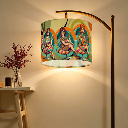 Groovy 60s Vintage Mod Girls Mid Century Modern Retro Lamp Shade
