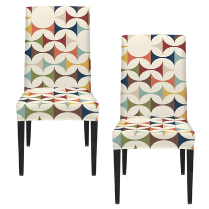 Scandinavian Danish Geometric Mid Century Modern Chair Slipcover