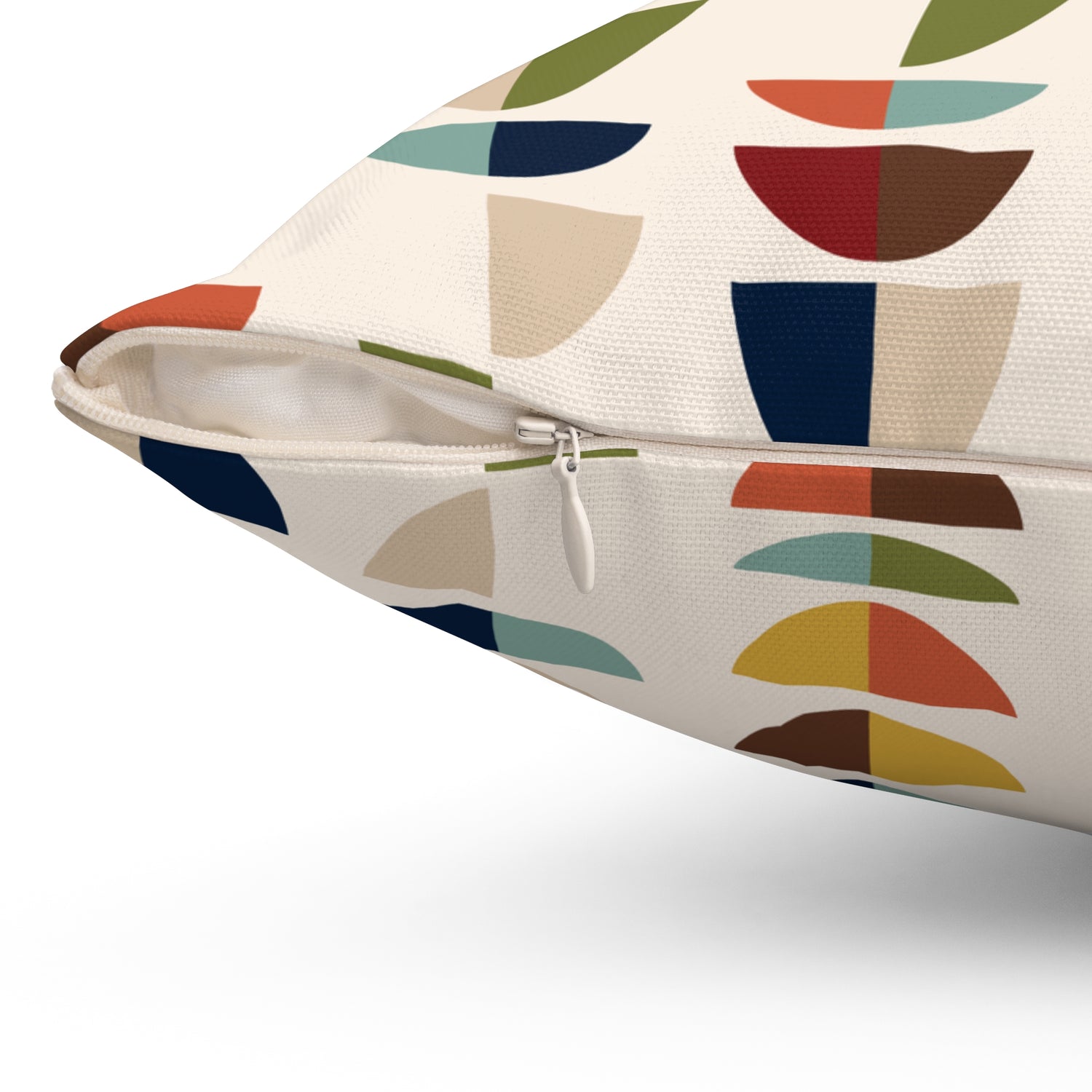 Mid Century Modern Retro Geometric Abstract MCM Throw Pillow