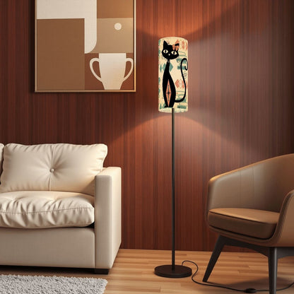 Atomic Cat Mid Century Slim Lamp Shade, Retro 1950S Geometric Accent Lighting