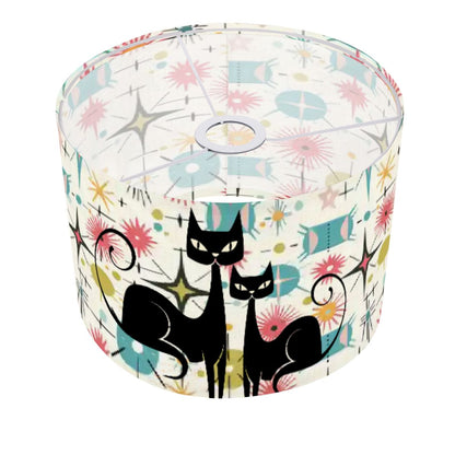Kitschy Atomic Cat Starburst Mid Century Modern Lamp Shade