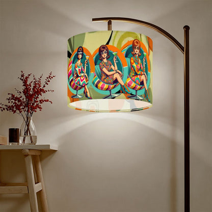 Groovy 60s Vintage Mod Girls Mid Century Modern Retro Lamp Shade
