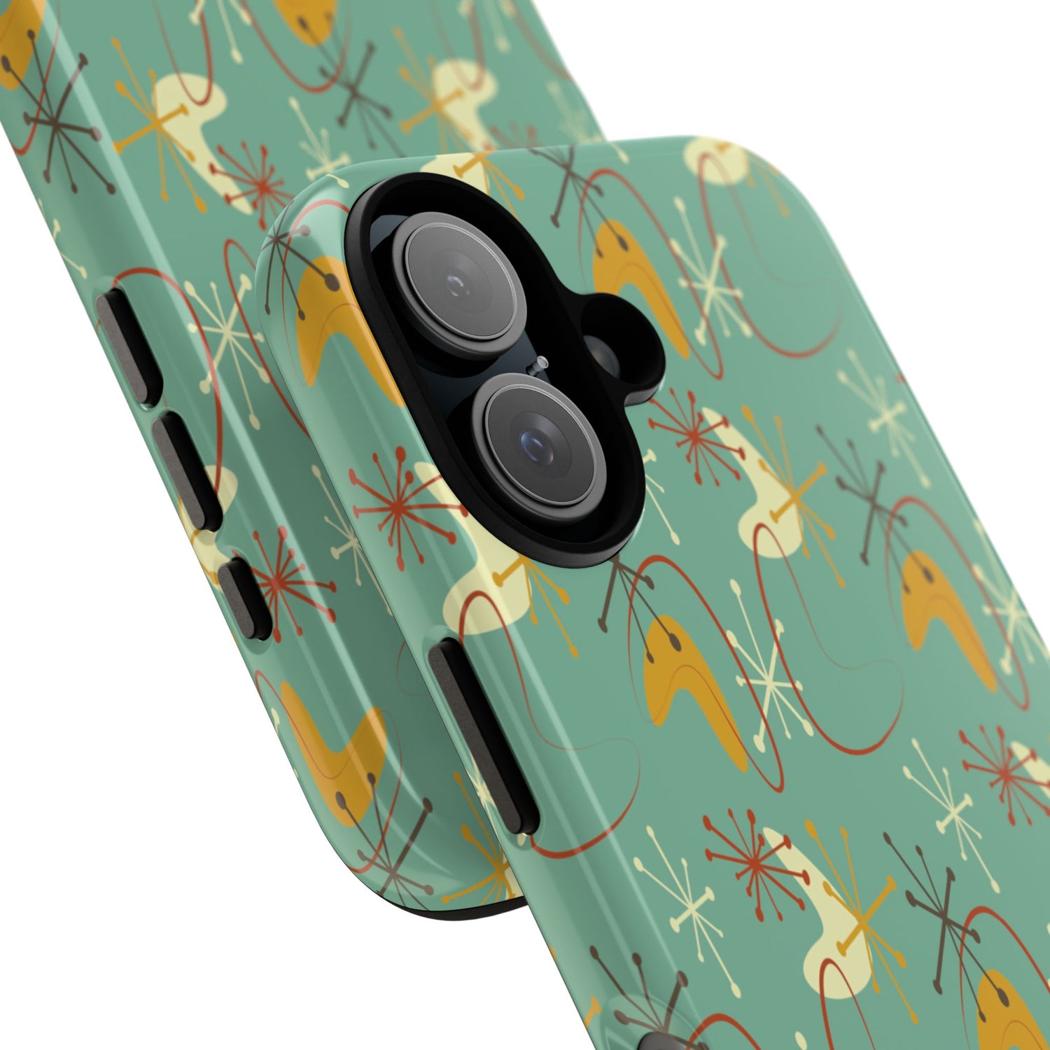 Retro 50s Atomic Starburst Mid Century Modern iPhone Tough Case