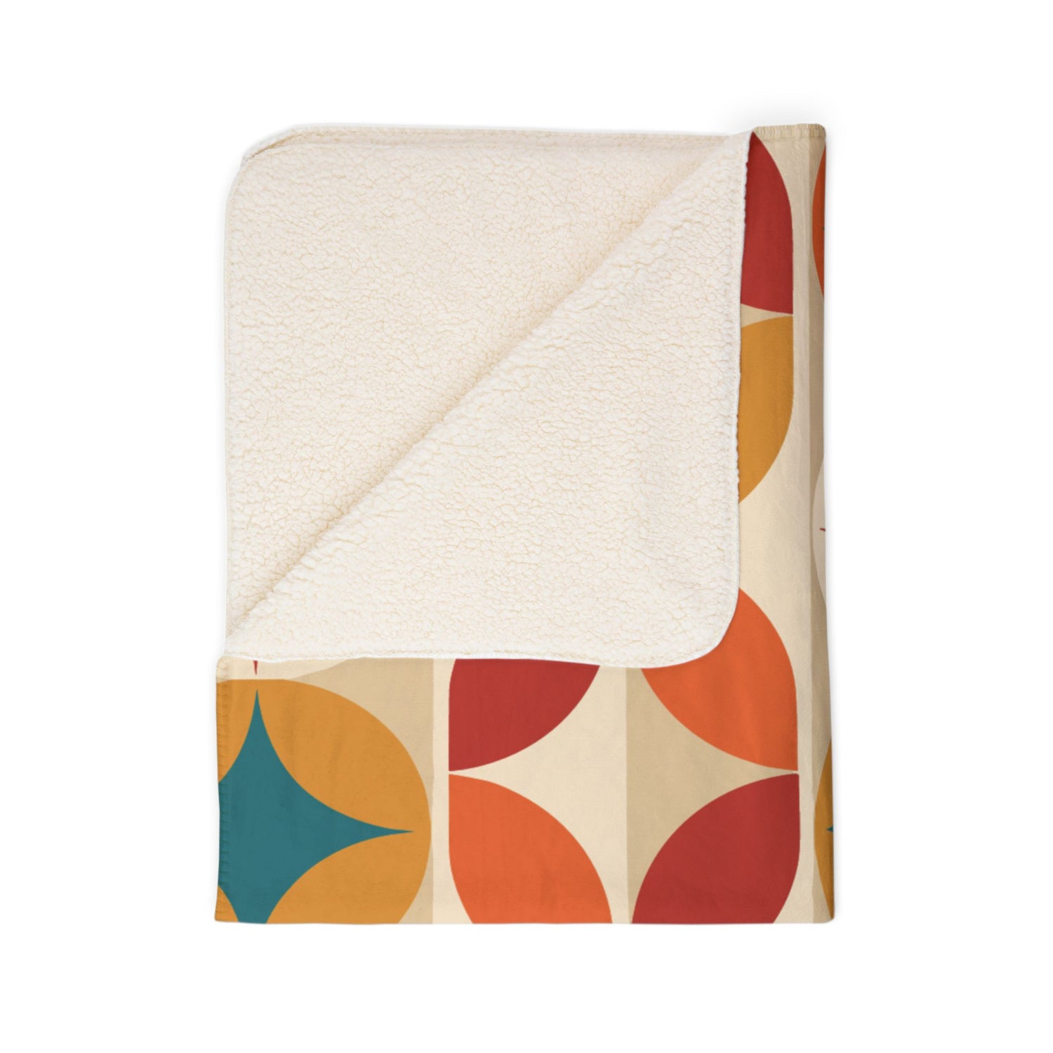 Groovy 70s Mod Geometric Mid Century Modern Throw Blanket