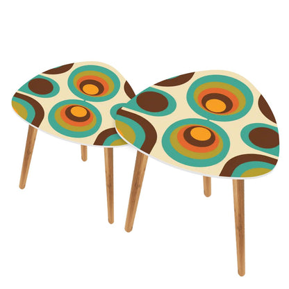 Groovy 70s Mod Mid Century Modern Retro Nesting Tables