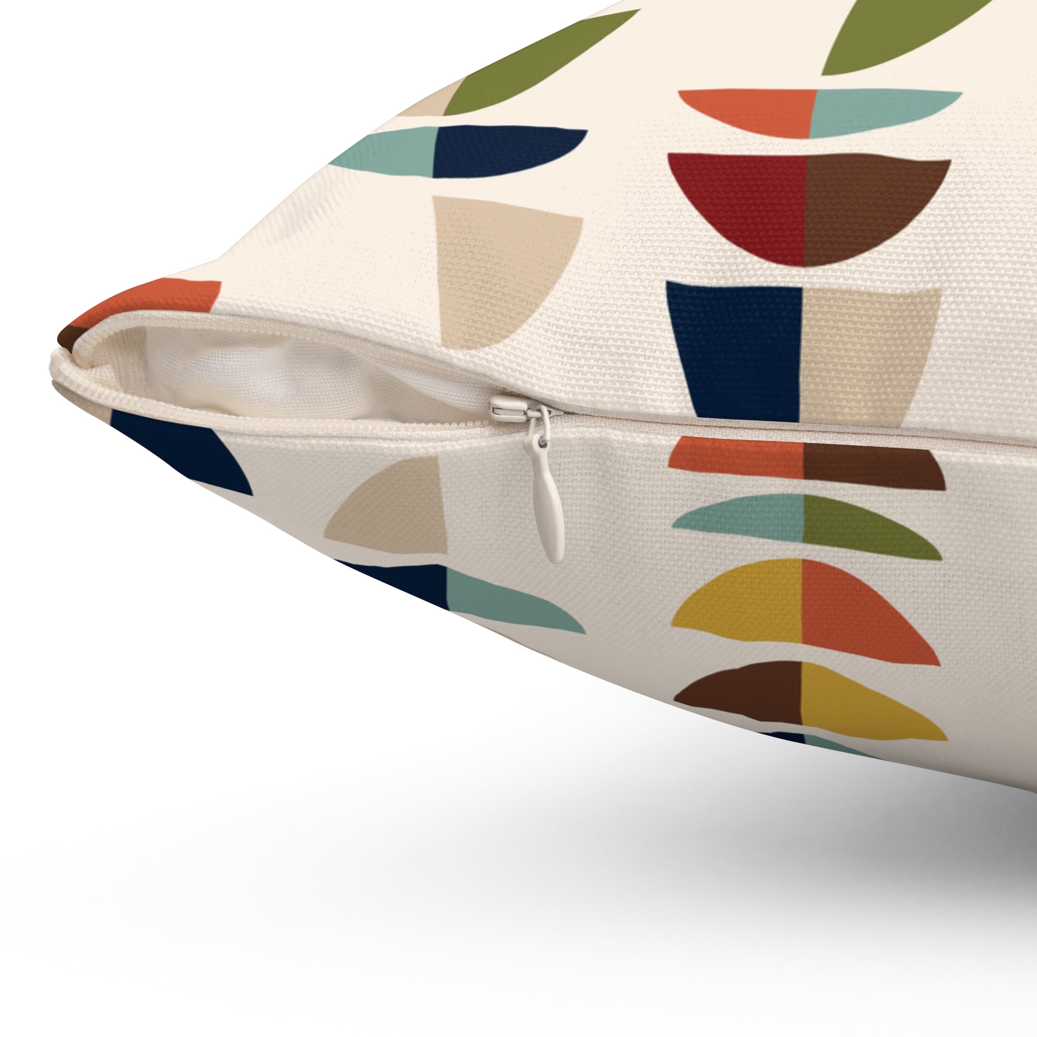 Mid Century Modern Retro Geometric Abstract MCM Throw Pillow